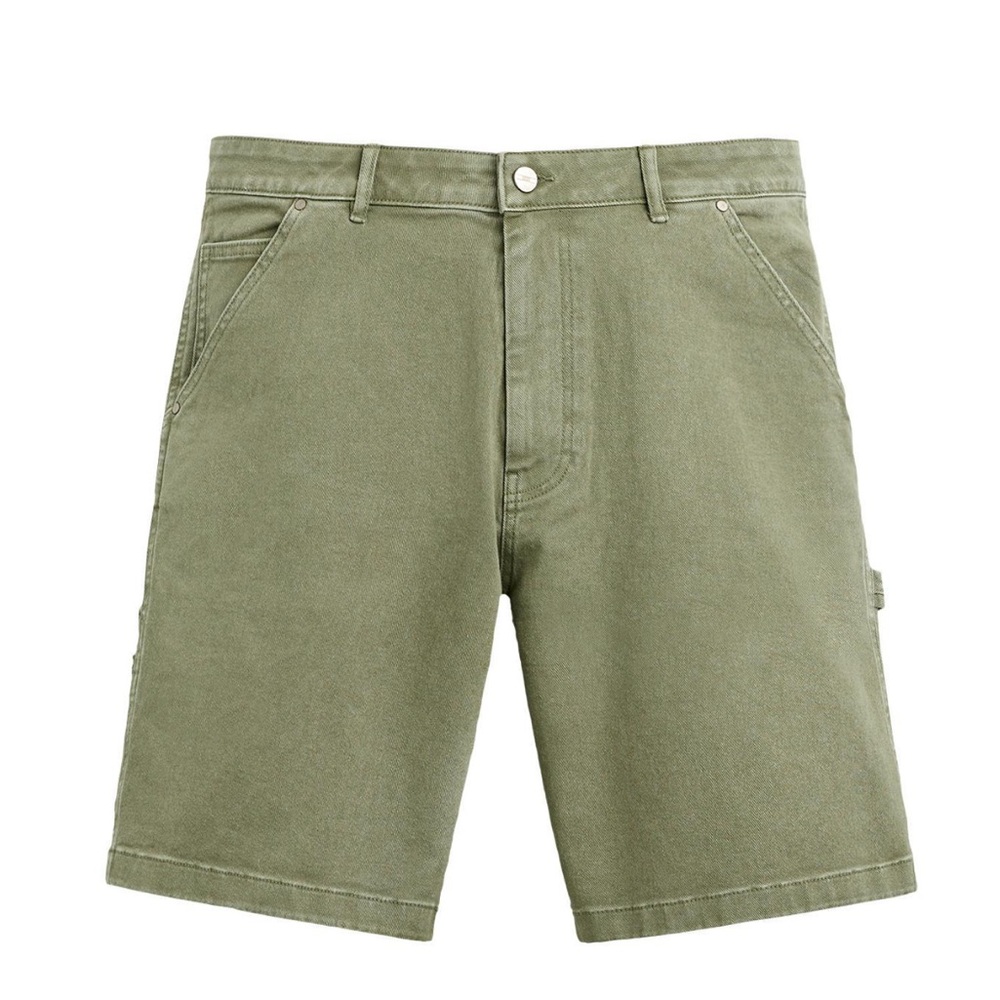 Zara Men's Olive Utility Cargo Shorts